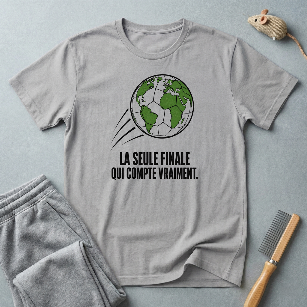 T-shirt de football Terre — «La seule finale qui compte vraiment.»