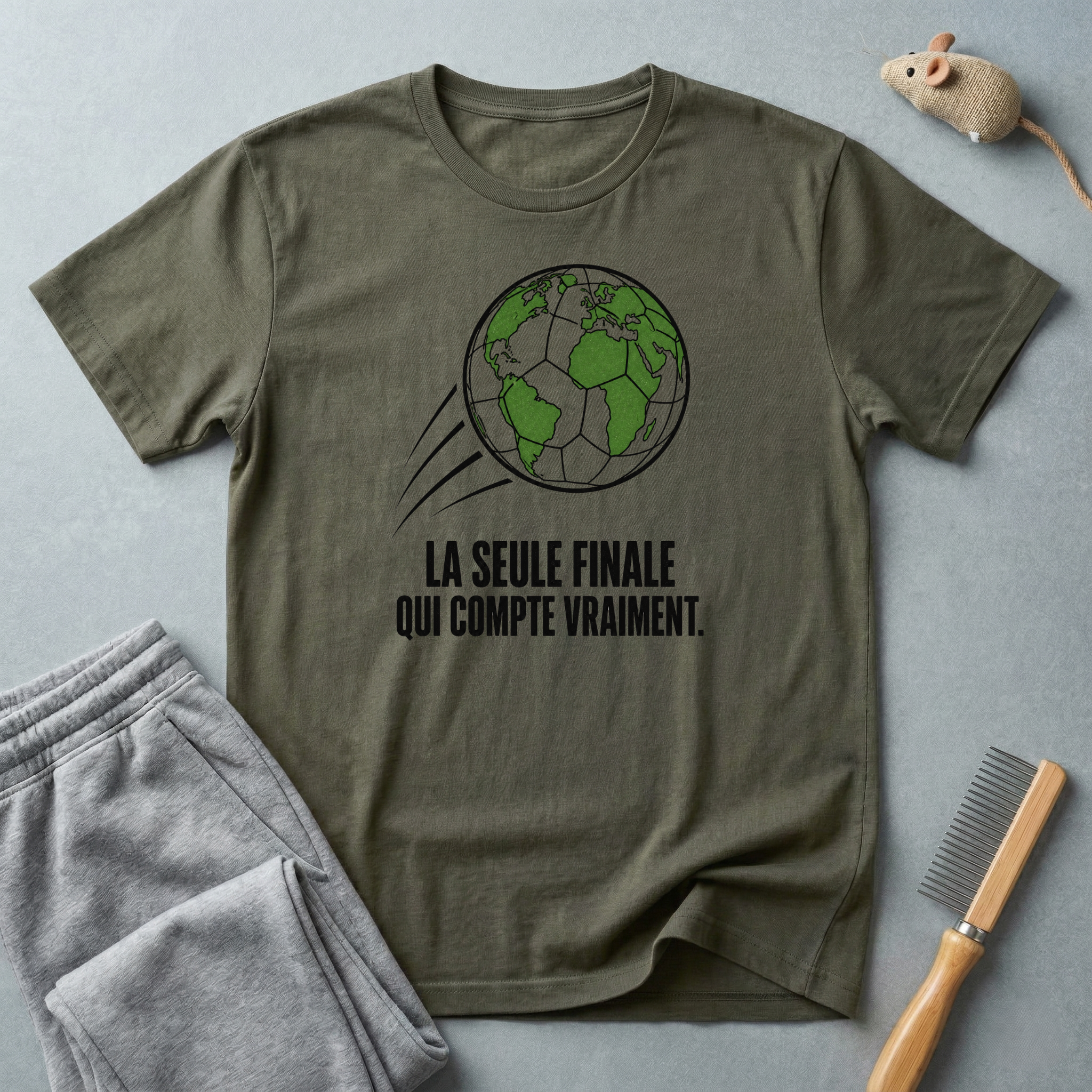T-shirt de football Terre — «La seule finale qui compte vraiment.»