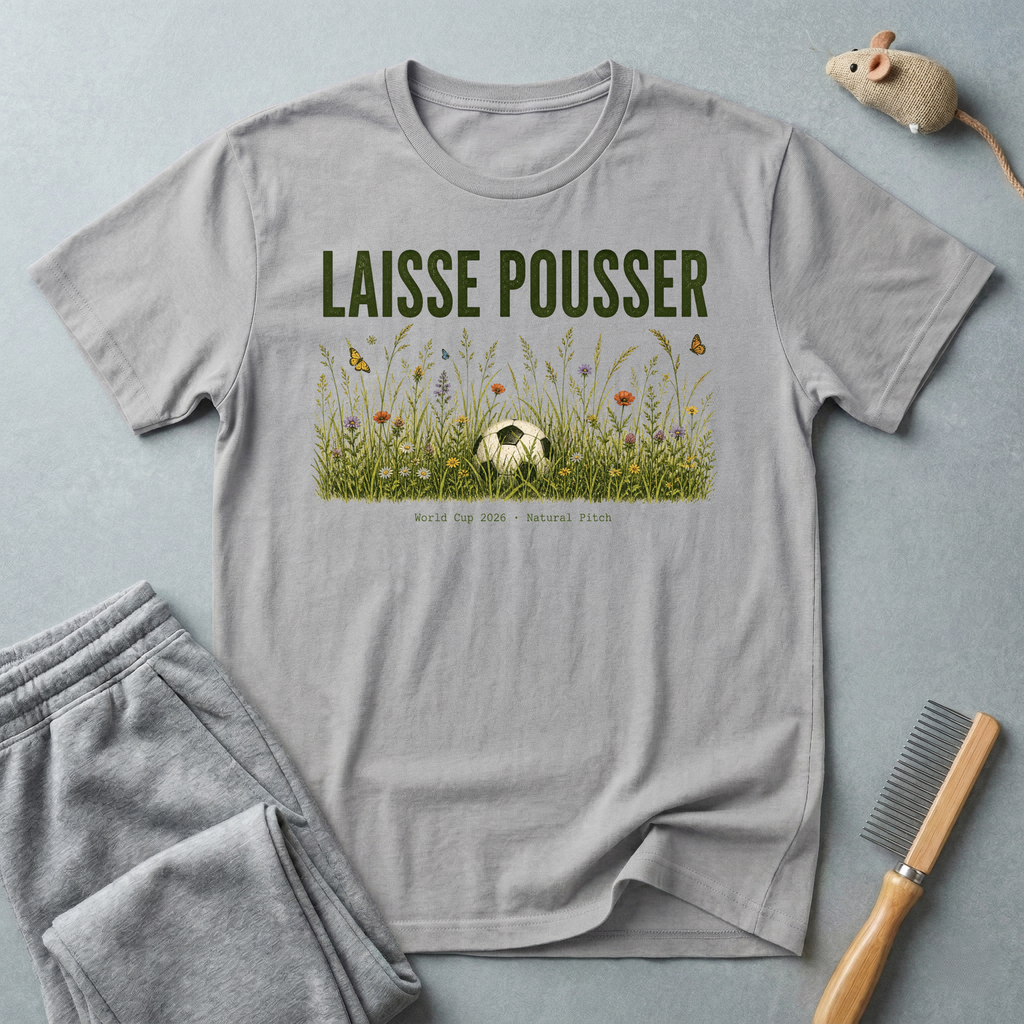 T-shirt de football floral «Laisse pousser»