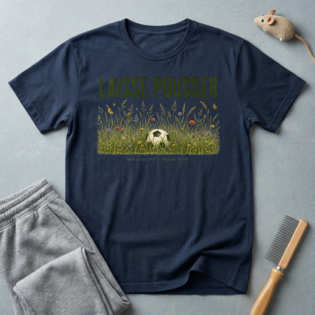 T-shirt de football floral «Laisse pousser»