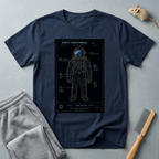 T-shirt schéma d’astronaute “Earth Crew Manual”