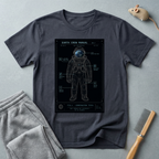 T-shirt schéma d’astronaute “Earth Crew Manual”