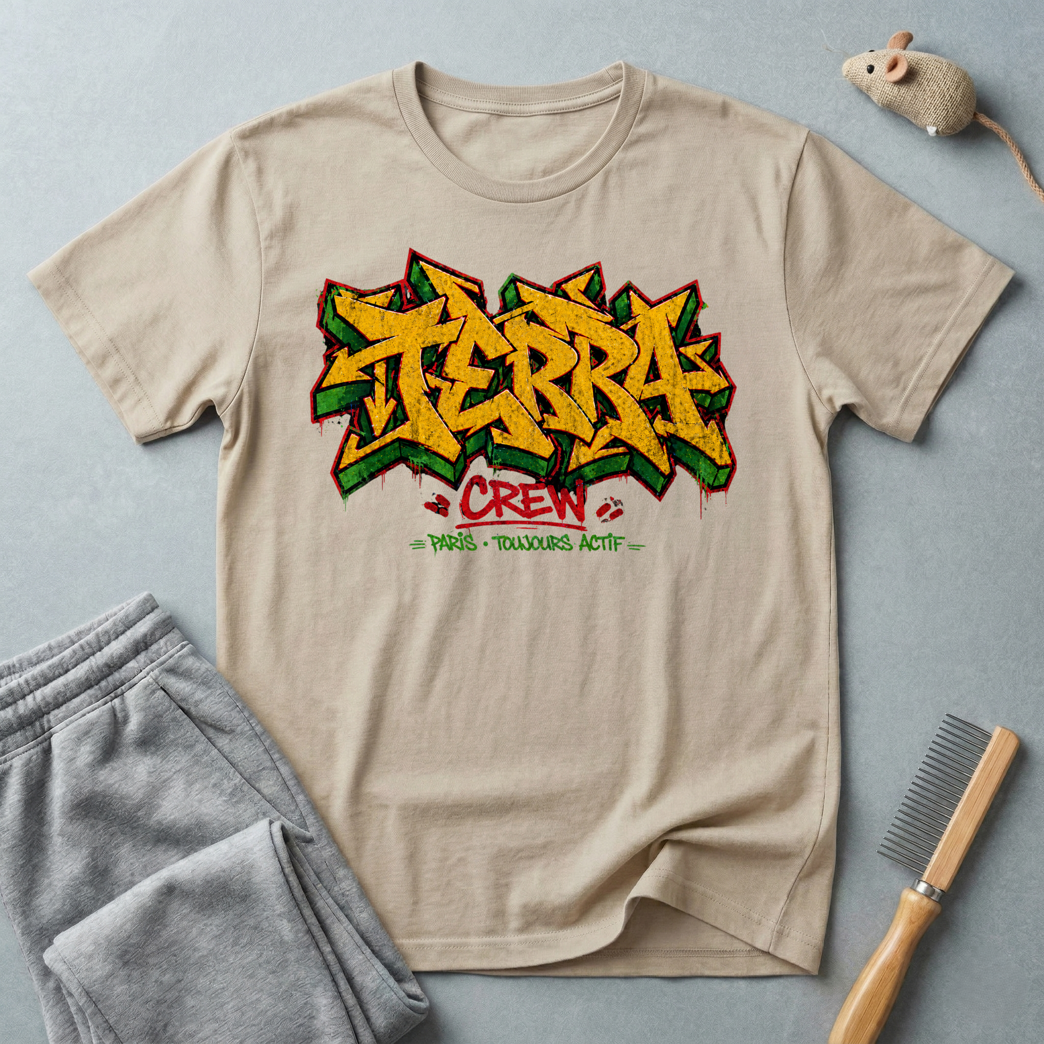 T-shirt graffiti Terra Crew — tee streetwear urbain