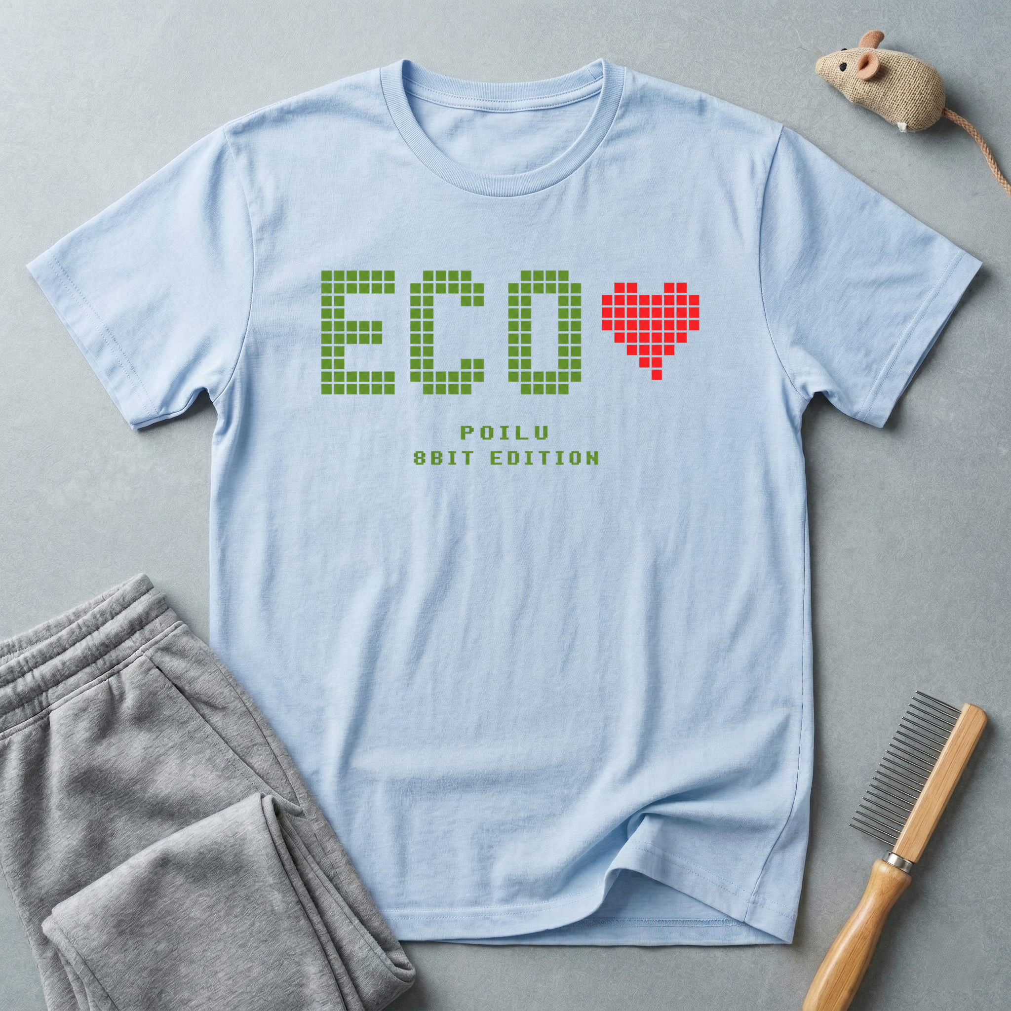 T-shirt Eco Heart — T-shirt graphique 8 bits «ECO»