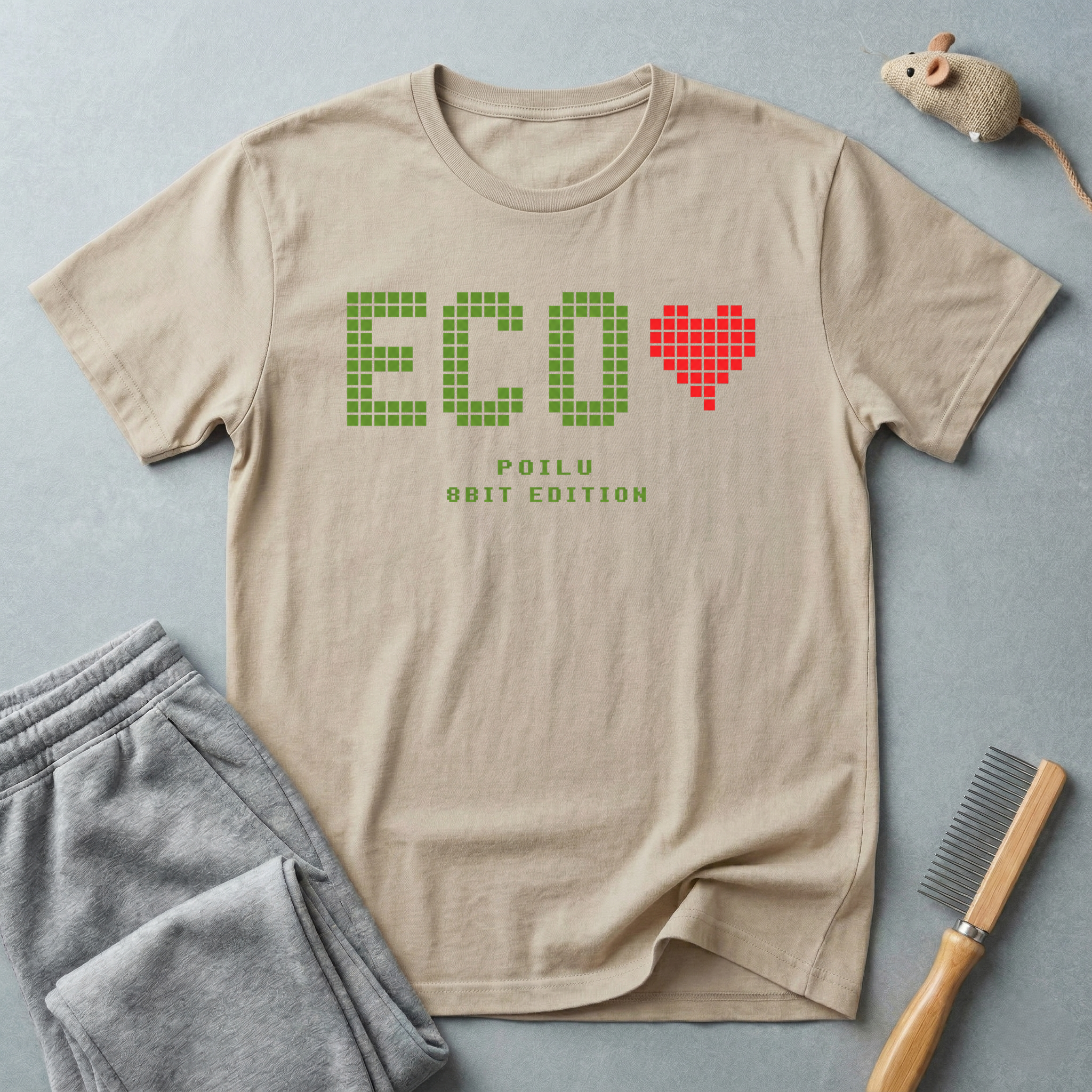 T-shirt Eco Heart — T-shirt graphique 8 bits «ECO»