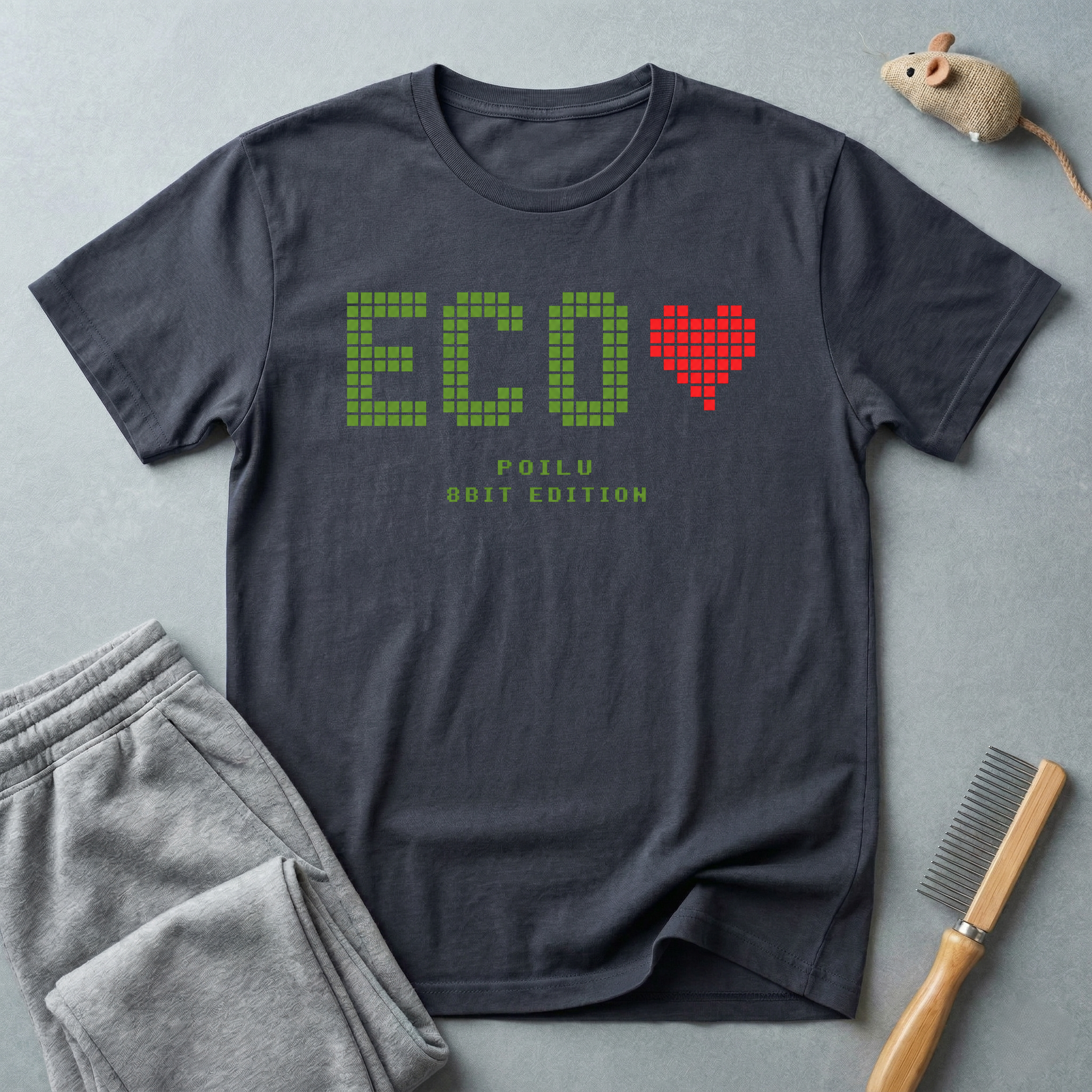 T-shirt Eco Heart — T-shirt graphique 8 bits «ECO»