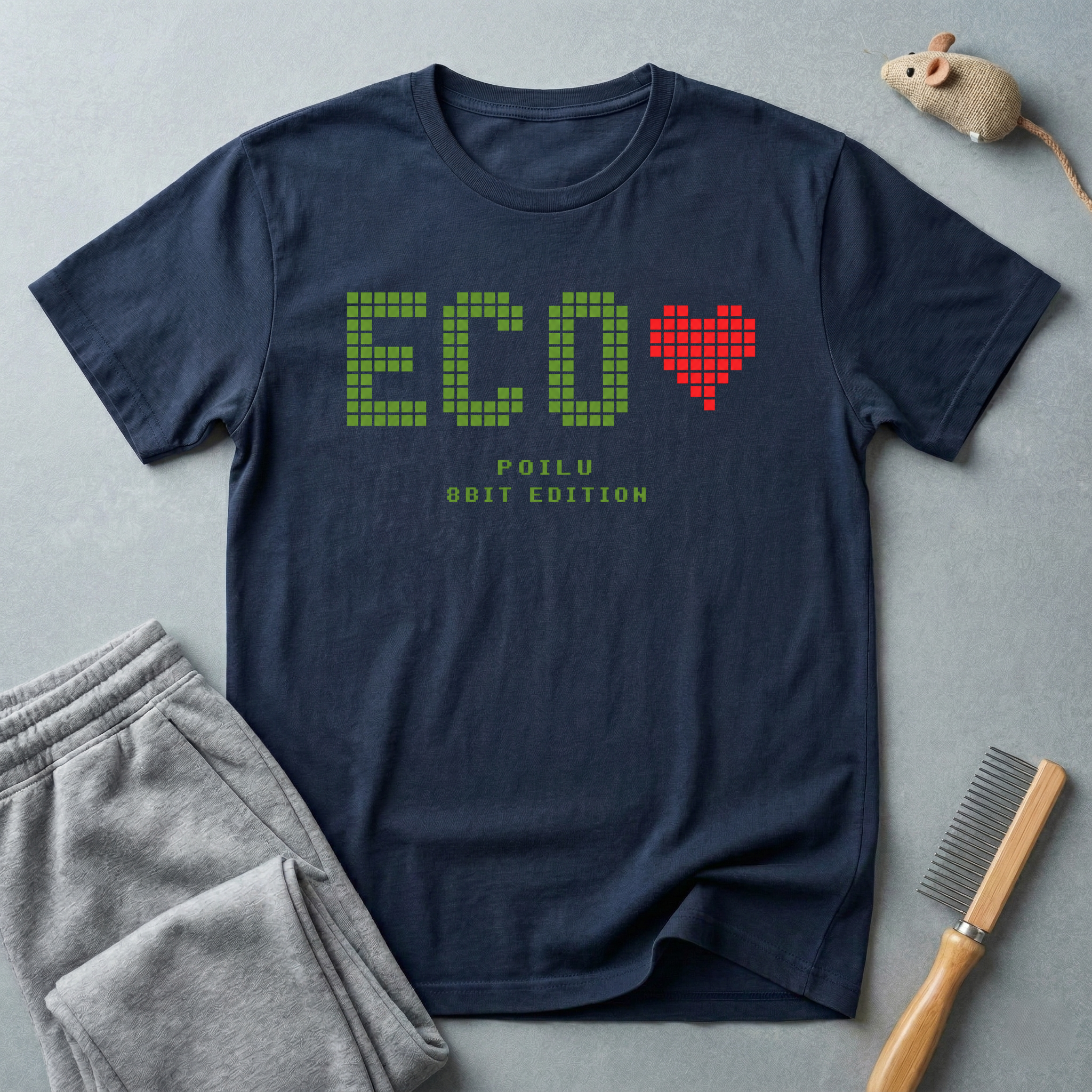 T-shirt Eco Heart — T-shirt graphique 8 bits «ECO»