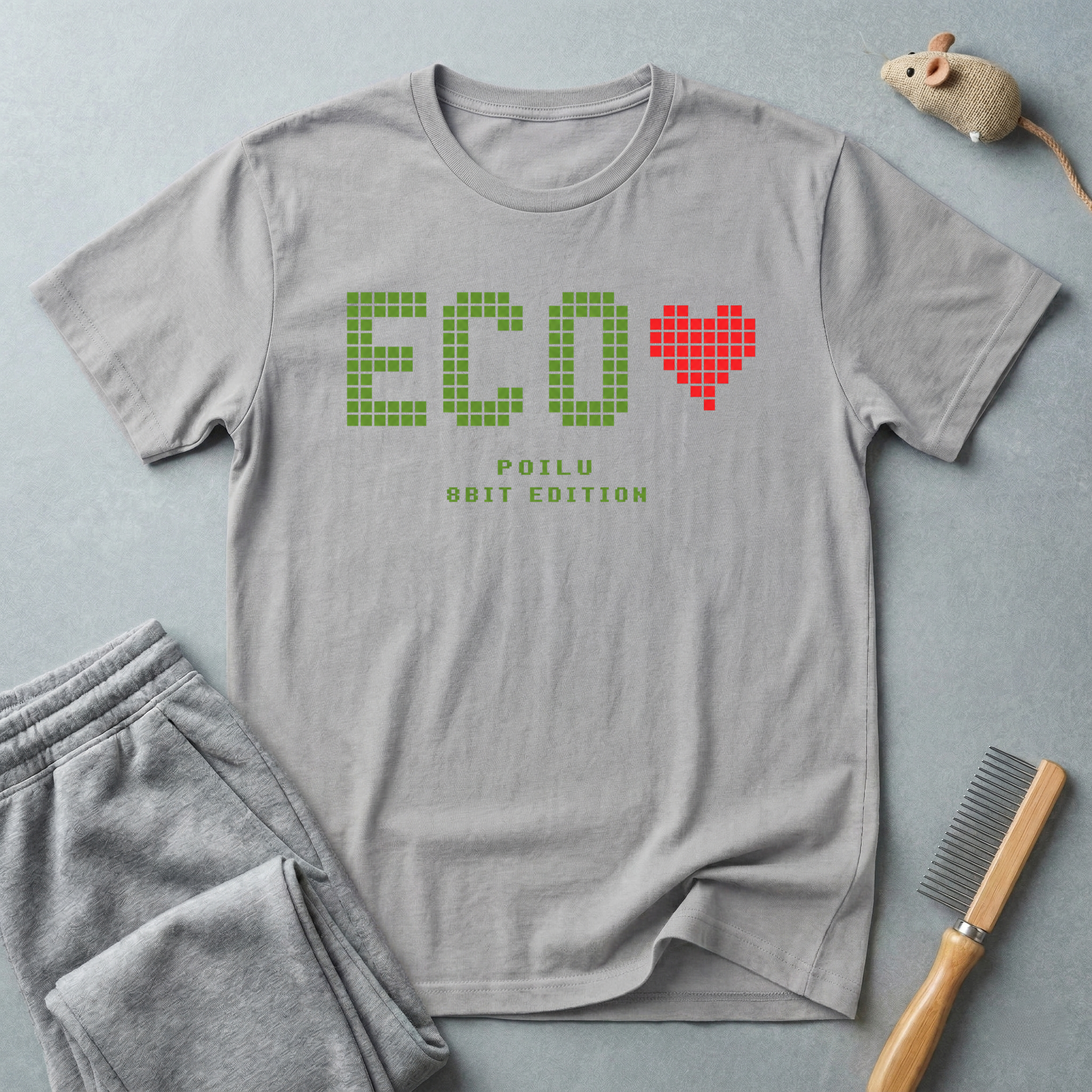 T-shirt Eco Heart — T-shirt graphique 8 bits «ECO»