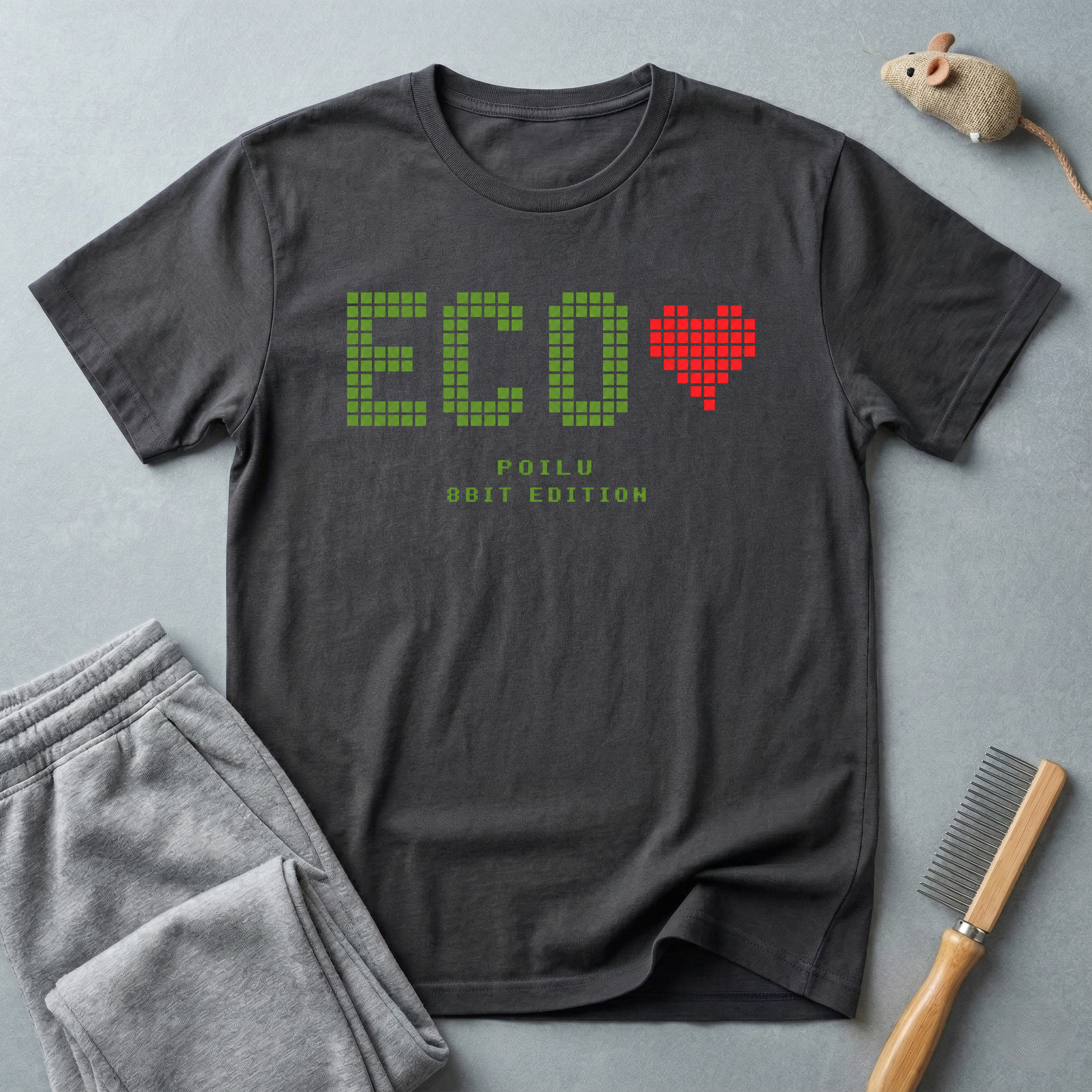 T-shirt Eco Heart — T-shirt graphique 8 bits «ECO»