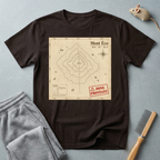 T-shirt carte topographique — t-shirt vintage de randonnée du Mont Éco
