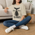 Whale Tail 'En Route' T-Shirt — Nautical Travel Graphic Tee