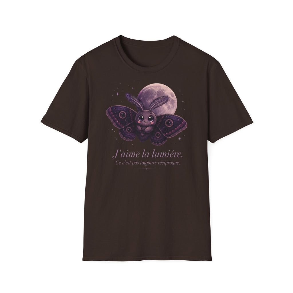 T-shirt avec papillon de nuit et lune — « La Lune » — T-shirt graphique