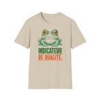 T-shirt illustré avec grenouille — « Indicateur de qualité »