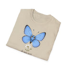 T-shirt papillon bleu