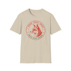 T-shirt Renard vintage avec écusson — « Renard urbain sauvage » — T-shirt rétro sur le thème de la faune sauvage