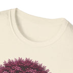 T-Shirt — Cute Purple Tree Illustration with French Quote