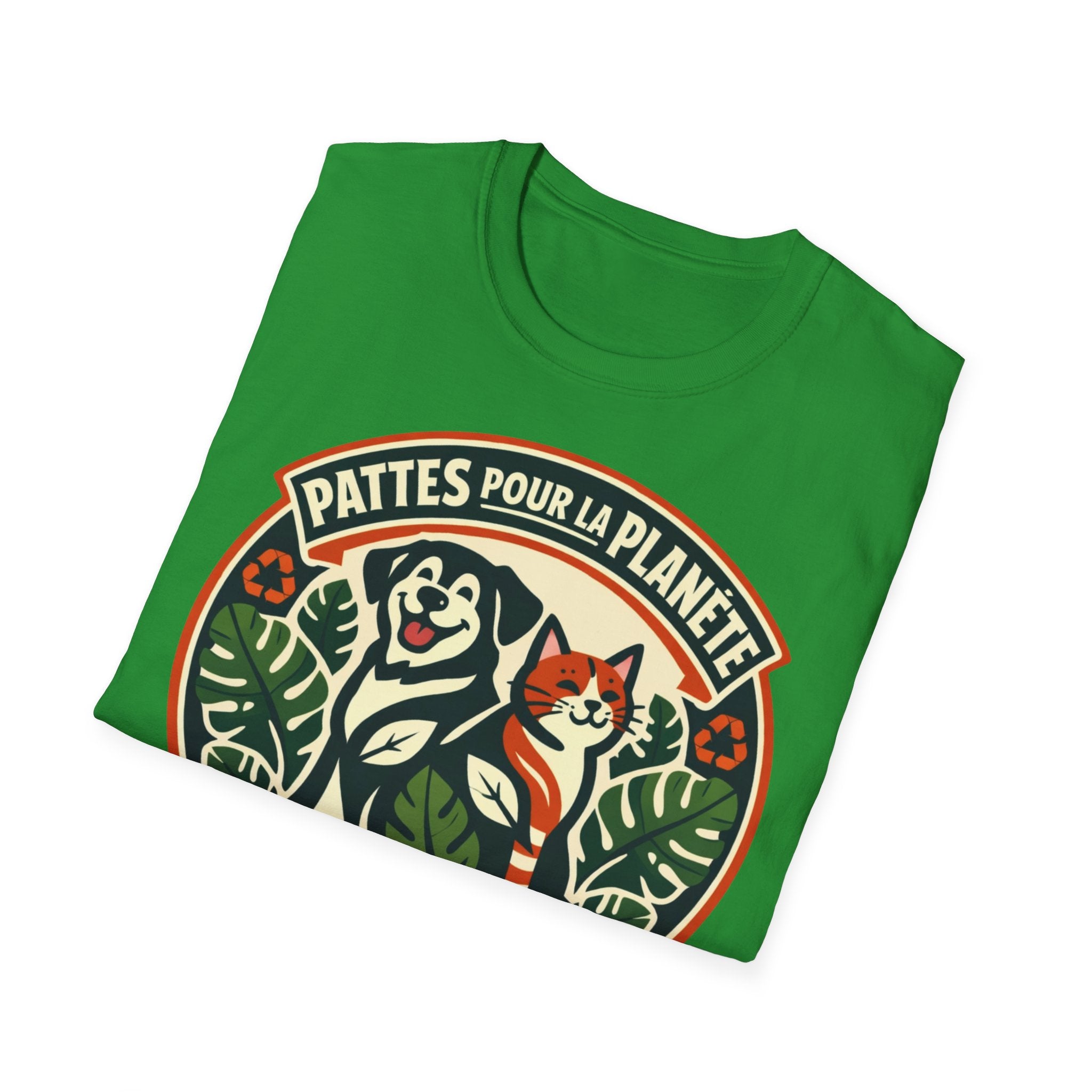 T-Shirt — "Pattes Pour La Planète" Eco Pet Rescue Tee (Adopte • Réutilise • Aime)