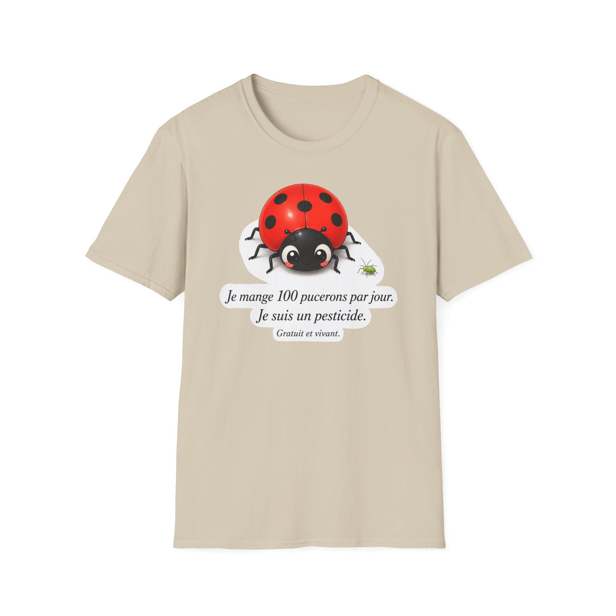 T-shirt Coccinelle — « Je mange 100 pucerons par jour »