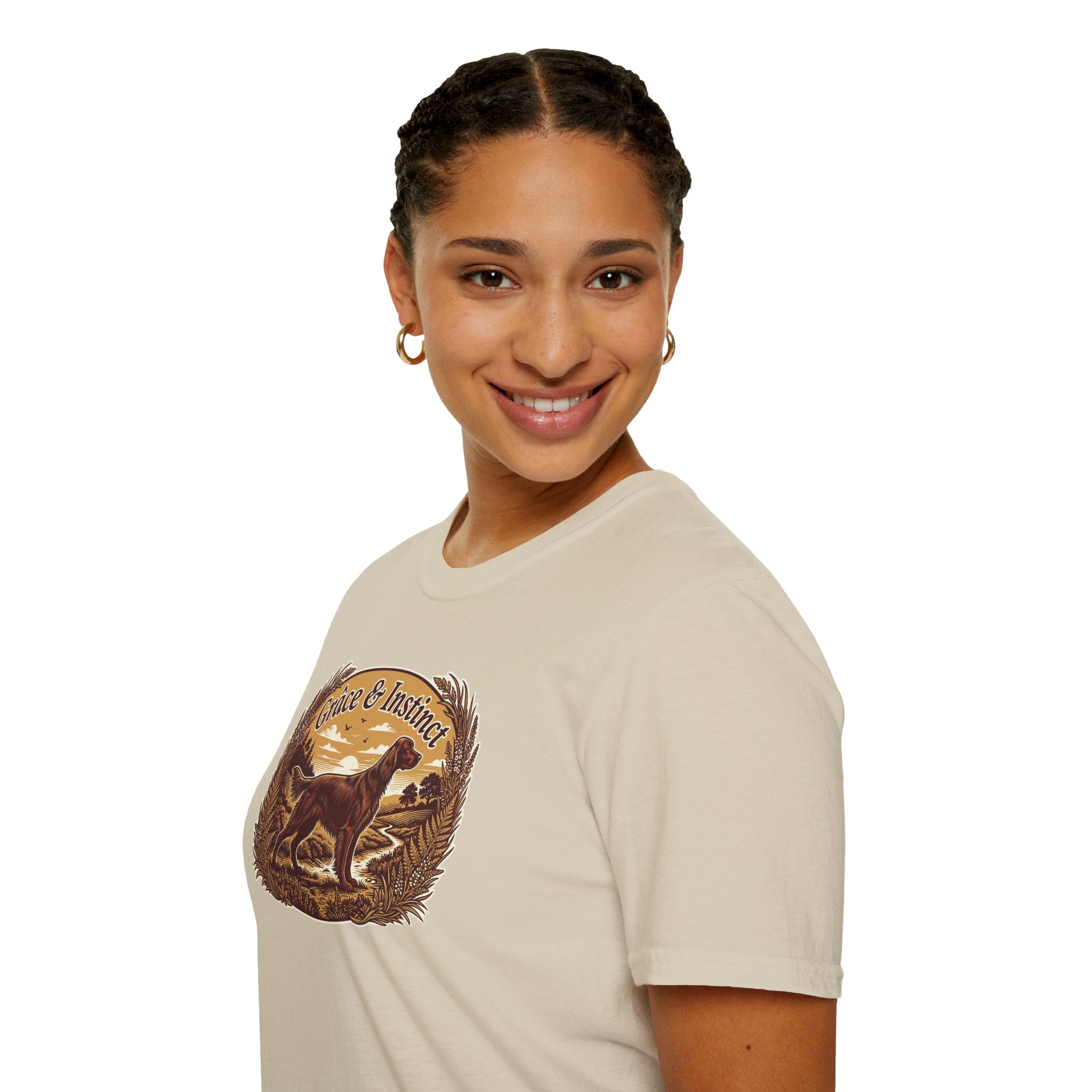 T-shirt Renard «Grâce & Instinct» — T-shirt graphique vintage de faune sauvage pour les amoureux de la nature