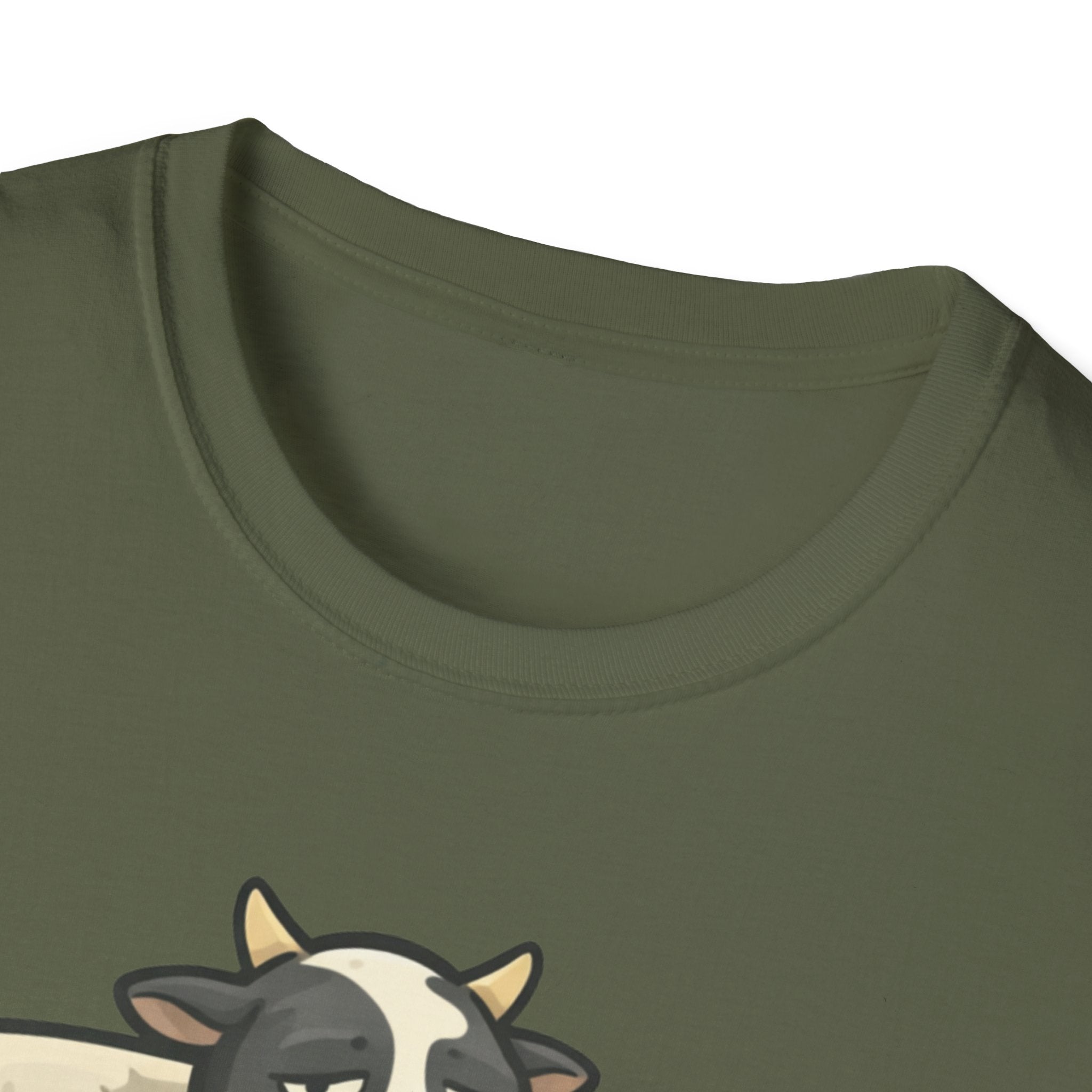 Cow Lounge T-Shirt — Cute Relaxing Cow Illustration with “De rien” Text