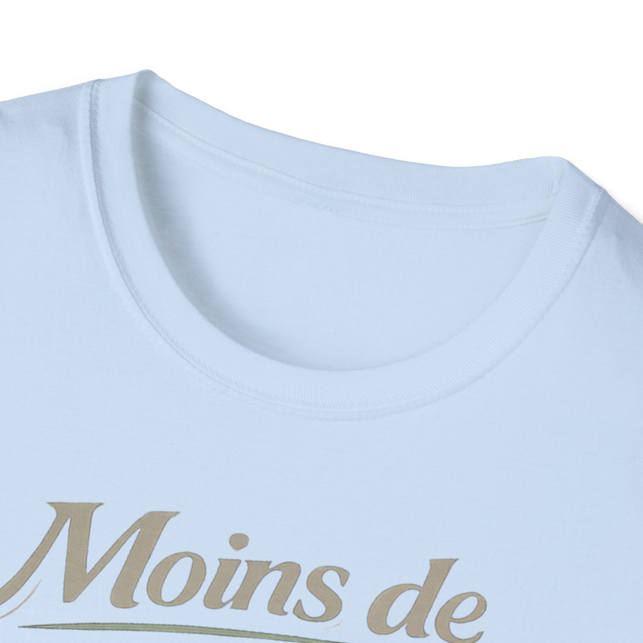 T-Shirt — "Moins de Blabla, Plus de Compassion" French Typography Tee