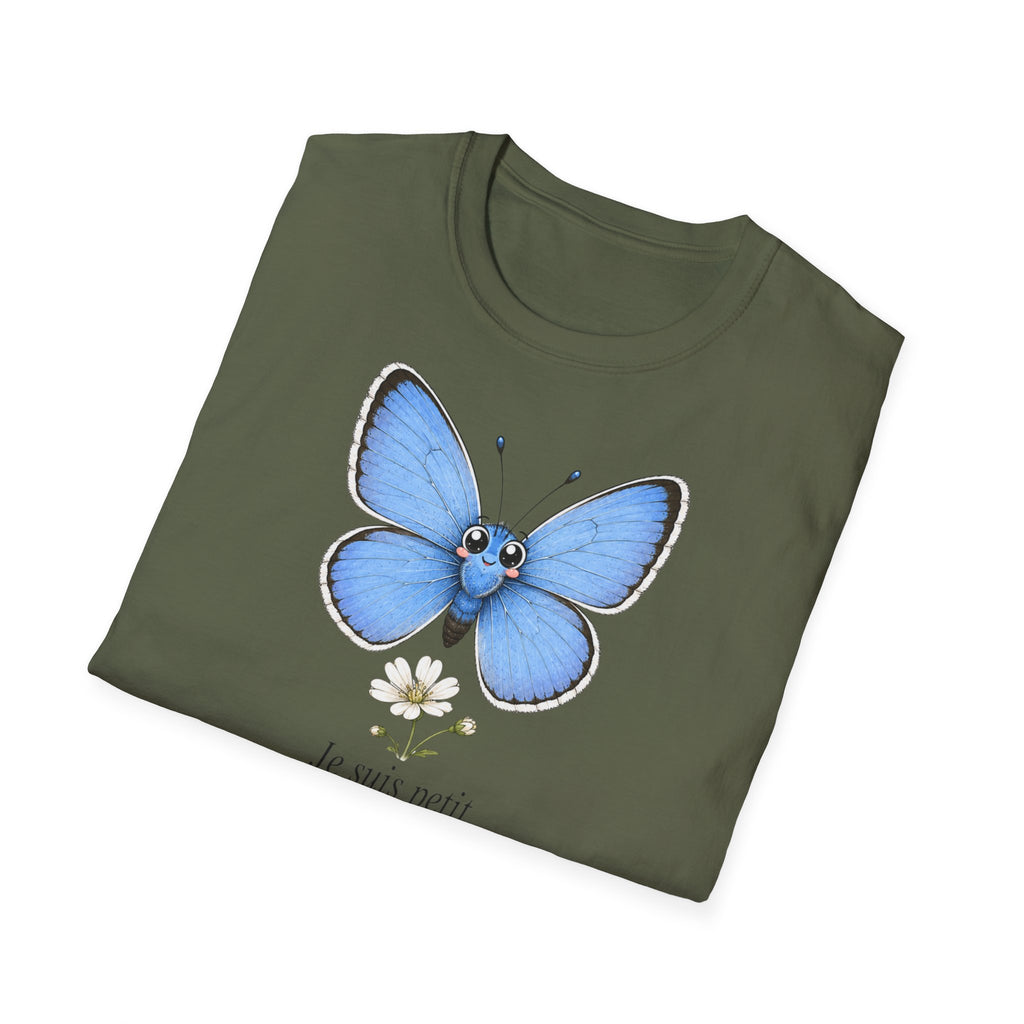 T-shirt papillon bleu