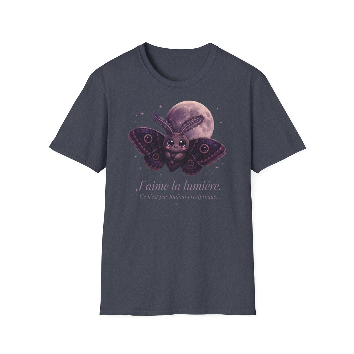 T-shirt avec papillon de nuit et lune — « La Lune » — T-shirt graphique