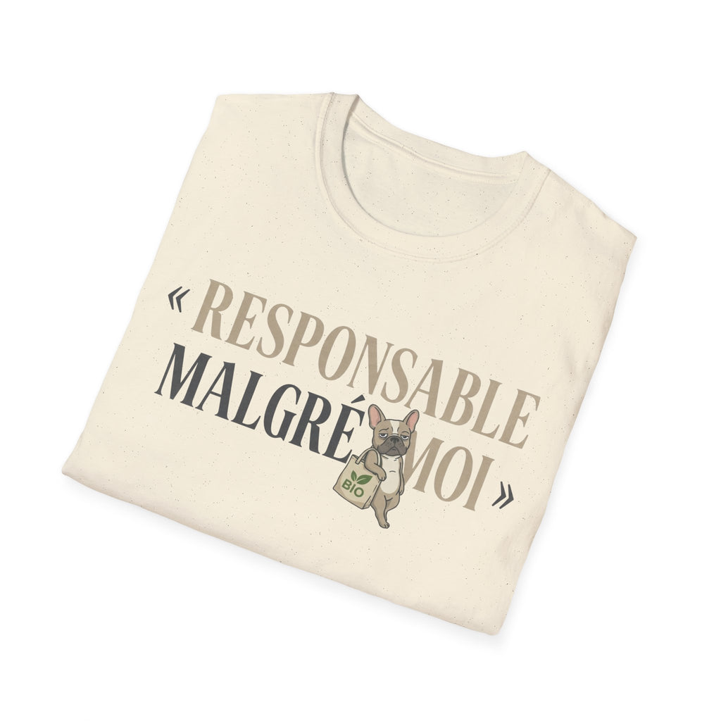 T-Shirt — "Responsable Malgré Moi" Funny French Graphic Tee