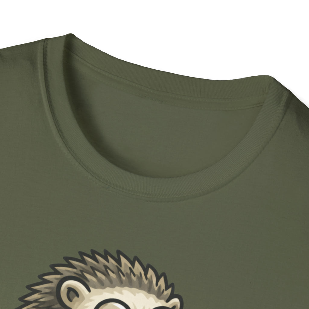 Eco Hedgehog T‑Shirt — "Écolo mais fatigué" Cute Eco-Friendly Graphic Tee