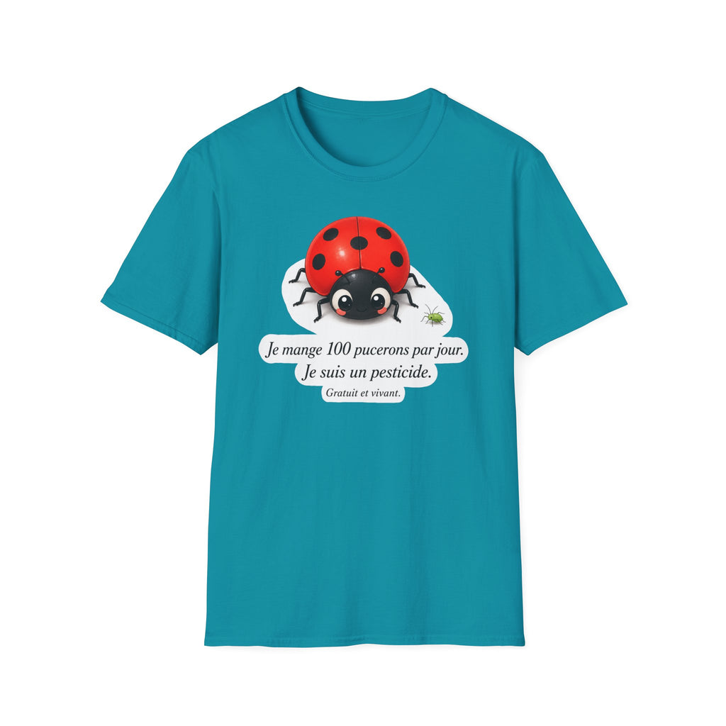 T-shirt Coccinelle — « Je mange 100 pucerons par jour »