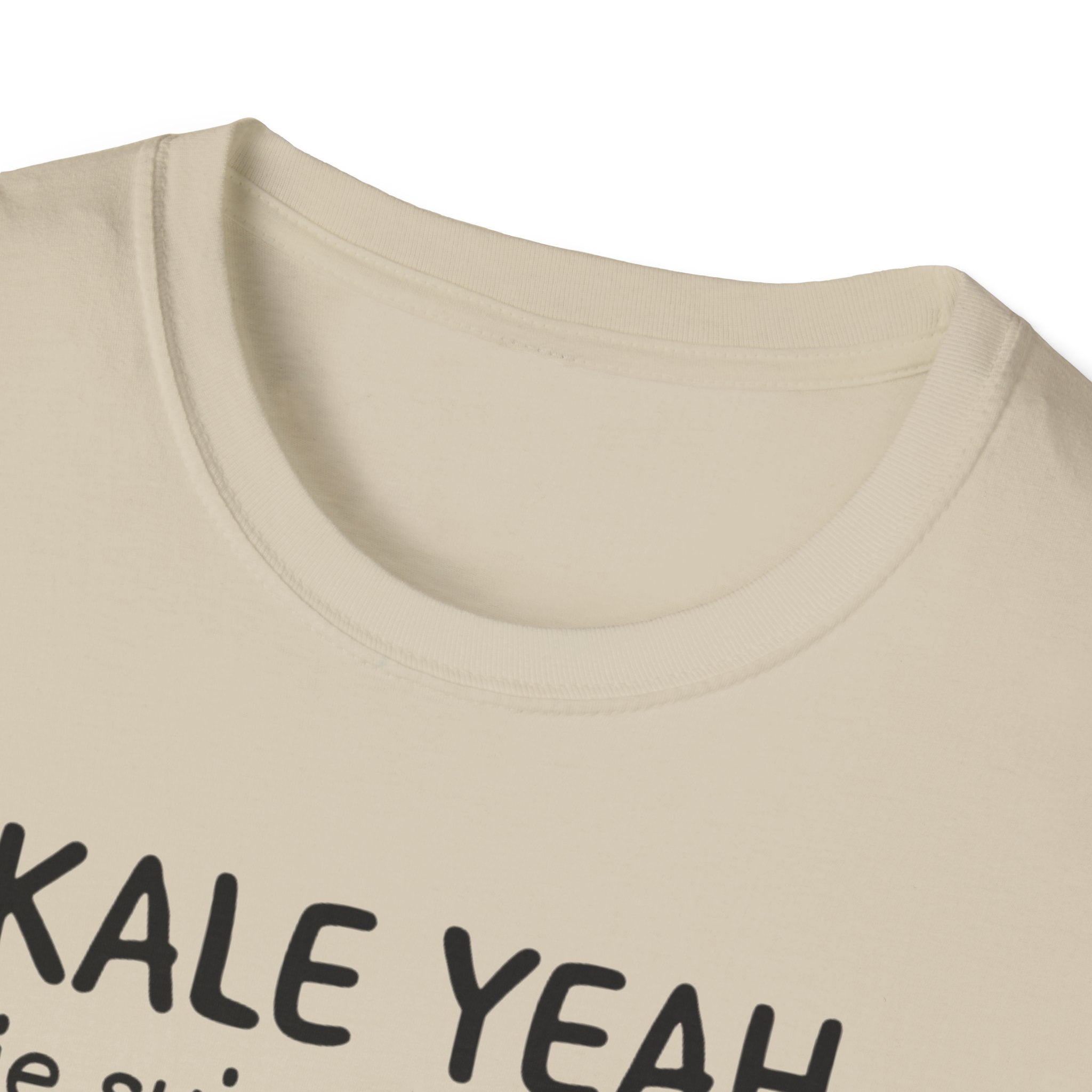 Kale Yeah Cat T-Shirt – Cute Vegan/eco-friendly Graphic Tee ("je suis éco-pailu")
