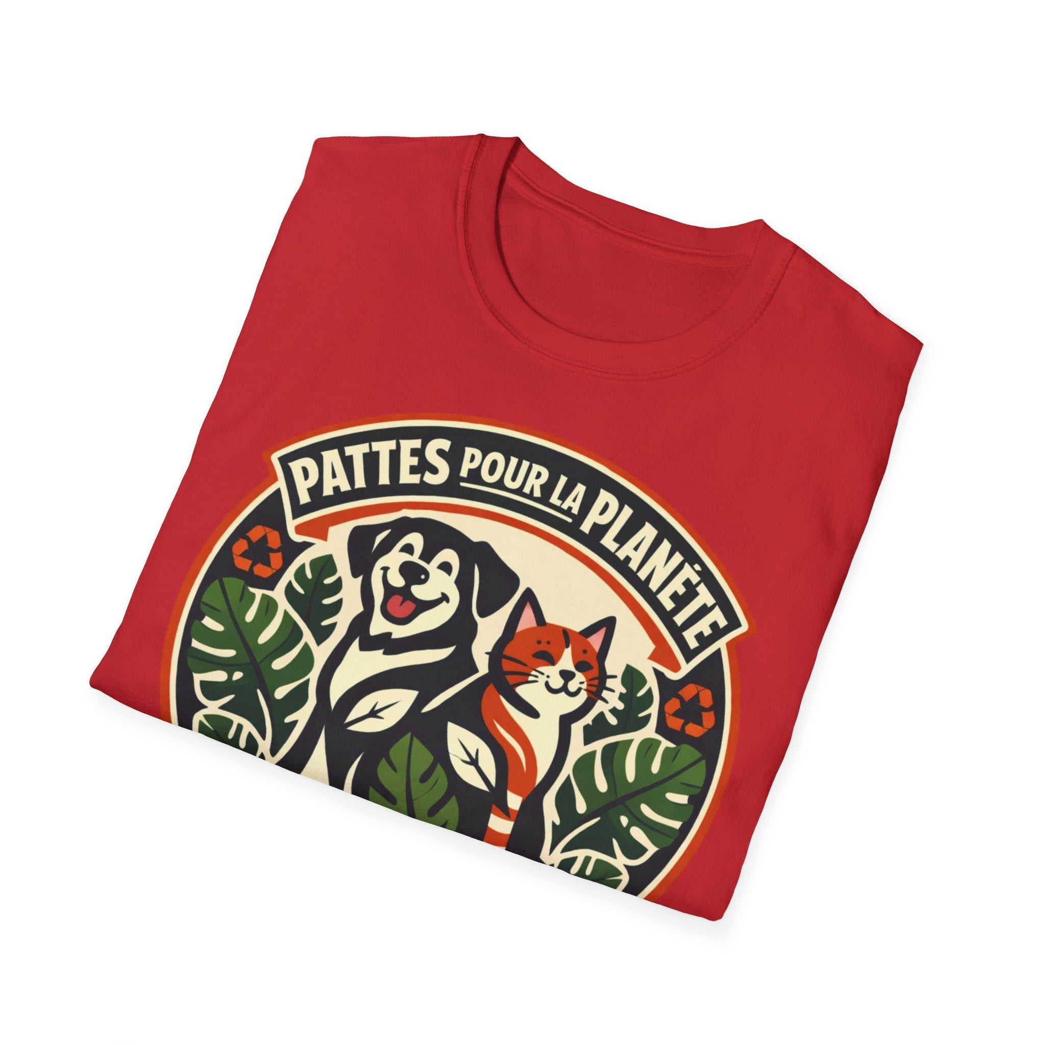 T-Shirt — "Pattes Pour La Planète" Eco Pet Rescue Tee (Adopte • Réutilise • Aime)