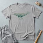 T-shirt baleine botanique "Nature océane."