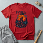 T-shirt — L’Appel de la Forêt: motif loup (loup hurlant, lune et forêt) 🐺🌙🌲