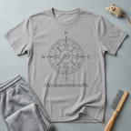 T-shirt Boussole Escargot — «Aller doucement suffit»