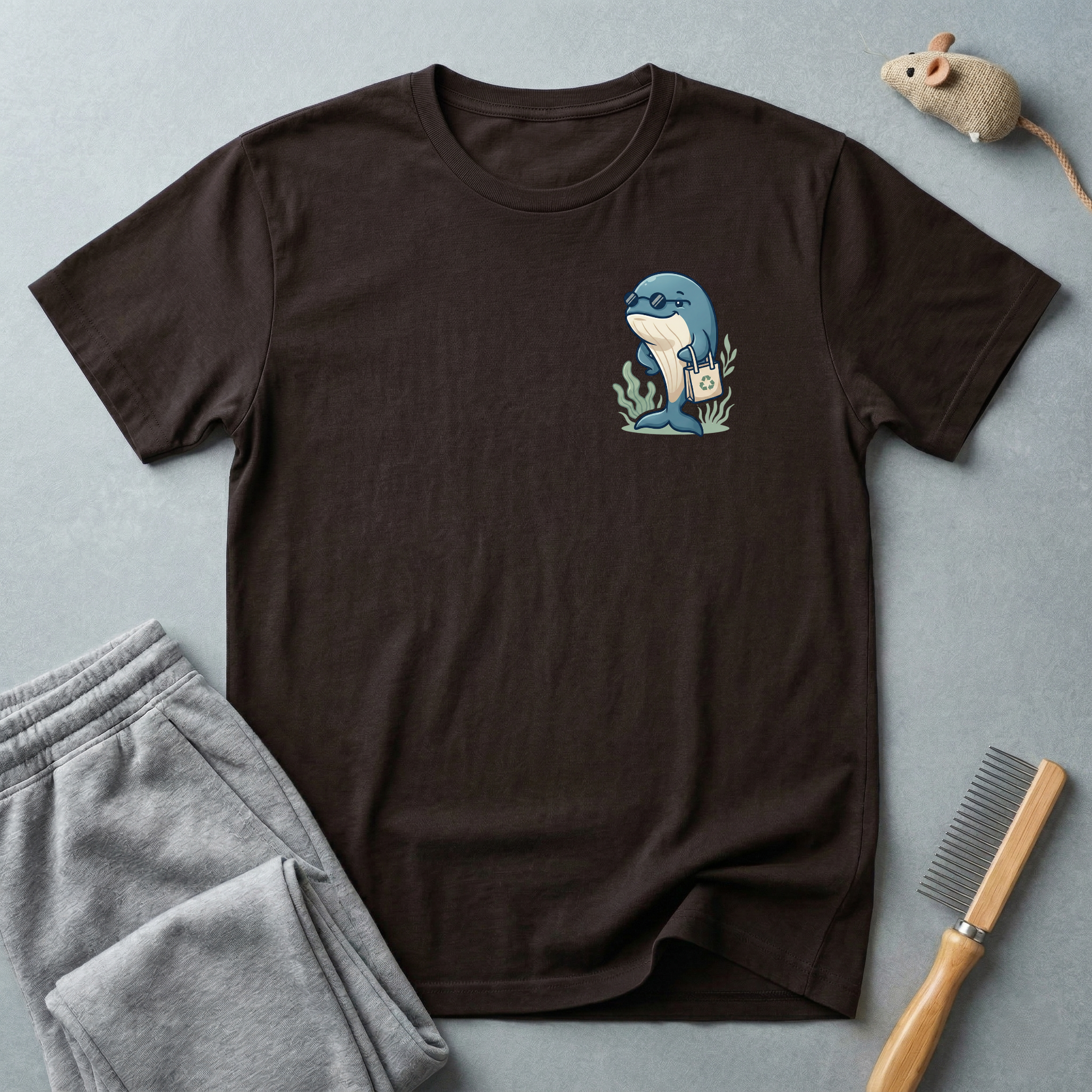 T-shirt graphique Baleine avec sac écolo