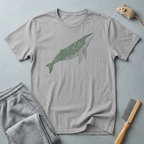T-shirt Illustration botanique de baleine