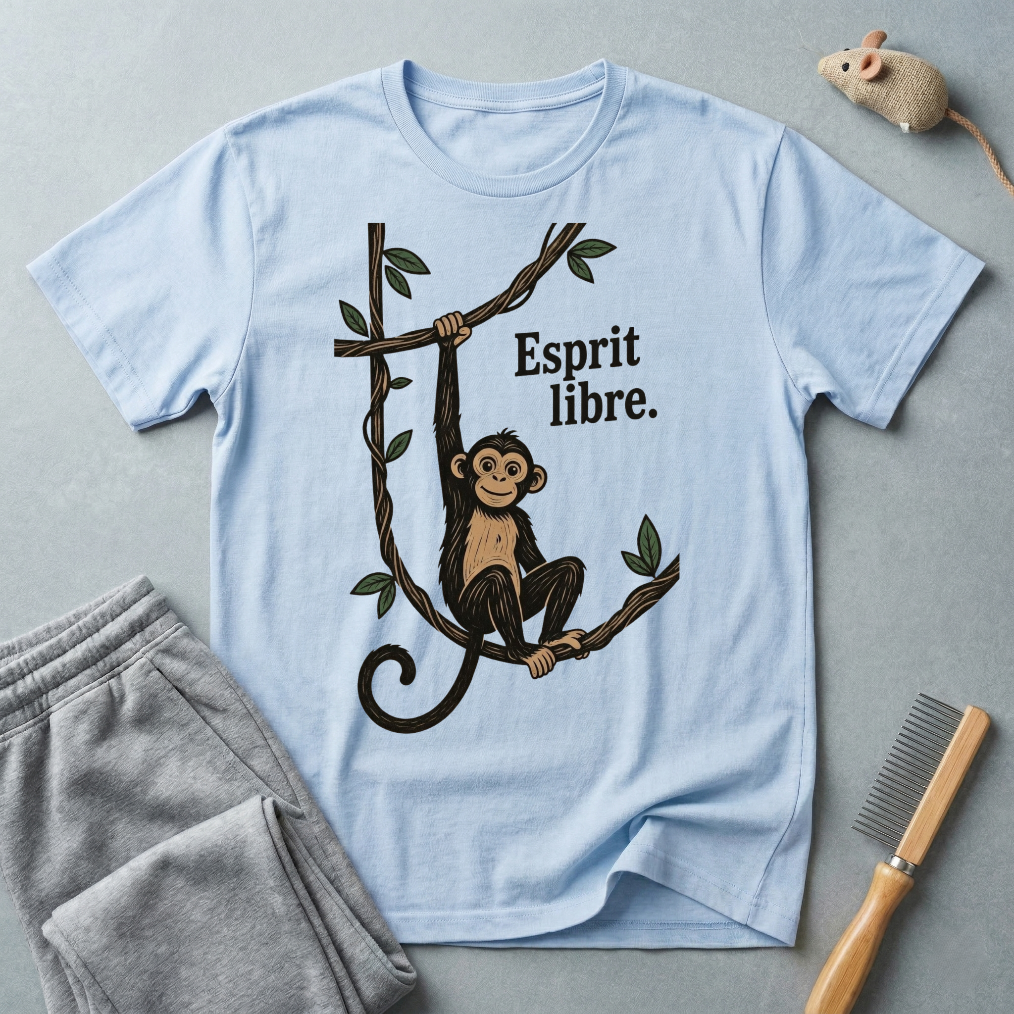 T-shirt Singe «Esprit Libre»