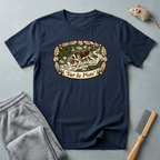T-shirt — Graphique vintage nature lapin «Sur la piste»