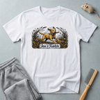 T-shirt de sauvetage canin — T-shirt illustration chien vintage «Joie & Fidélité»