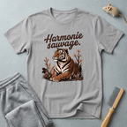 T-shirt graphique tigre — «Harmonie sauvage» — T-shirt nature vintage