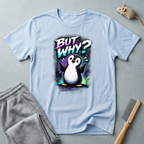 T-shirt graphique pingouin «But Why?»