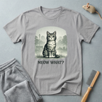 Cute Vintage Cat T-Shirt — “Meow What?”