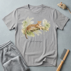 T-shirt botanique Léopard — T-shirt graphique nature «Esprit Sauvage»