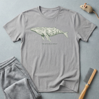 T-shirt Illustration de baleine — T-shirt graphique nature «The Botanical Whale»