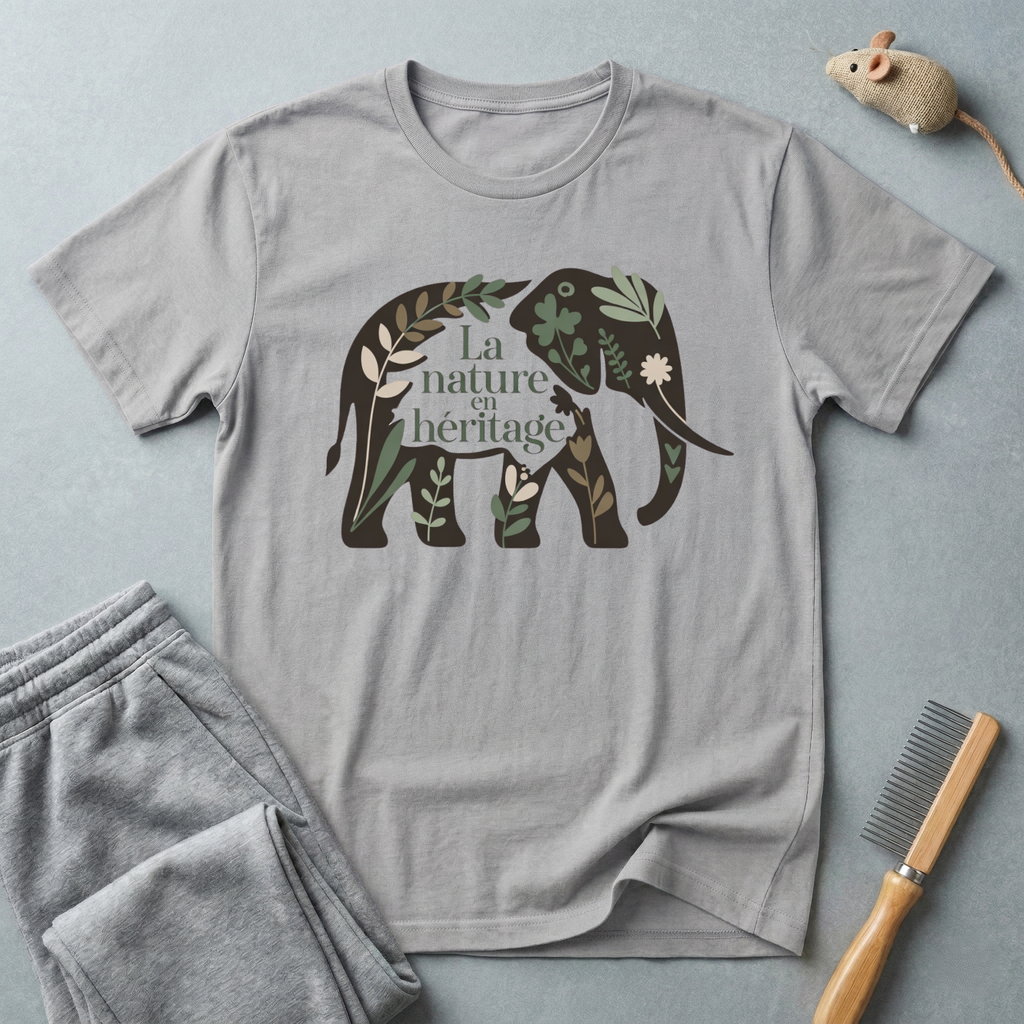 T-Shirt Éléphant "La Nature en Héritage"