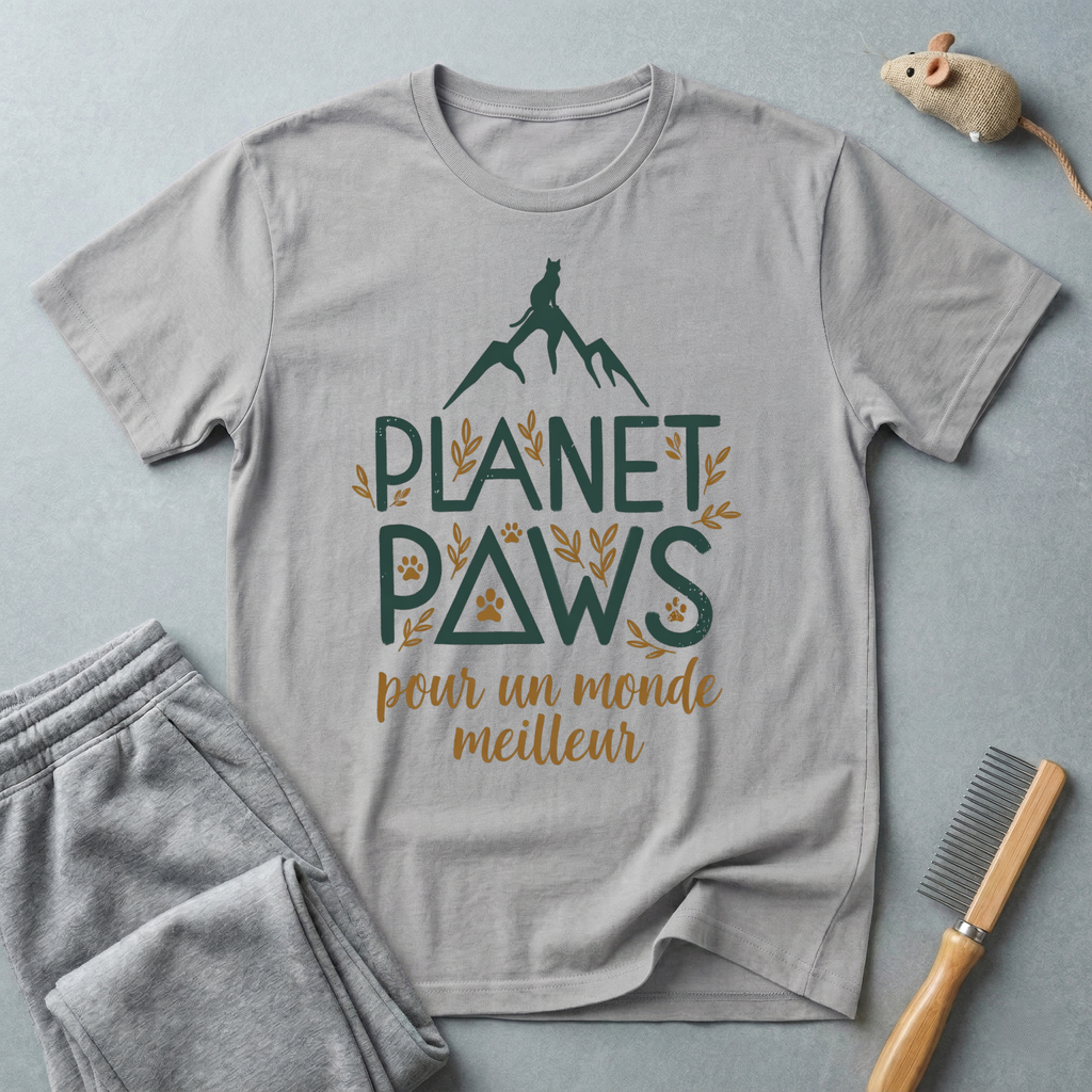 T-shirt "Planet Paws pour un monde meilleur"