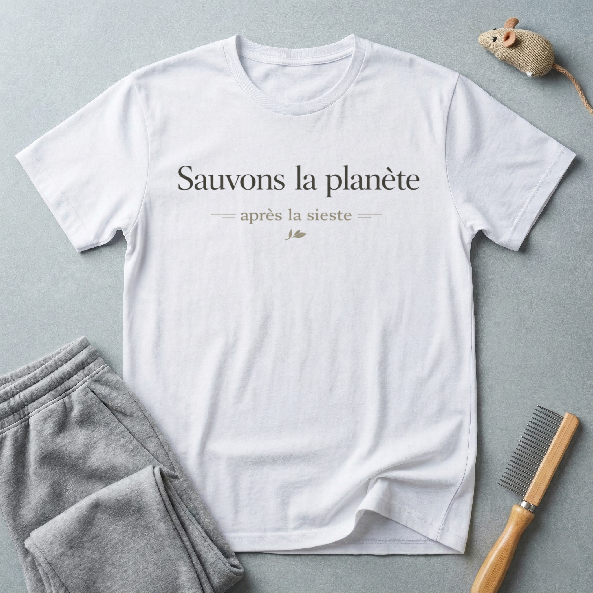 T-shirt — «Sauvons la planète après la sieste»