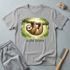 "Slow Down" Lazy T-shirt — Casual-style nature graphic tee