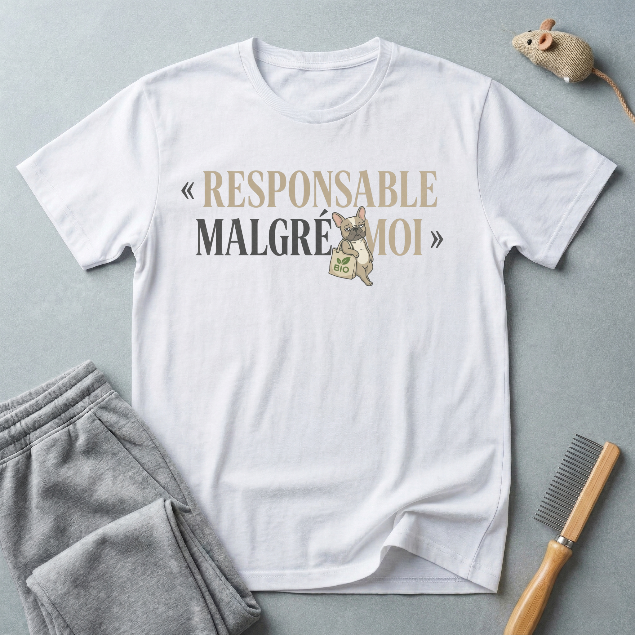 T-shirt graphique humoristique «Responsable malgré moi»